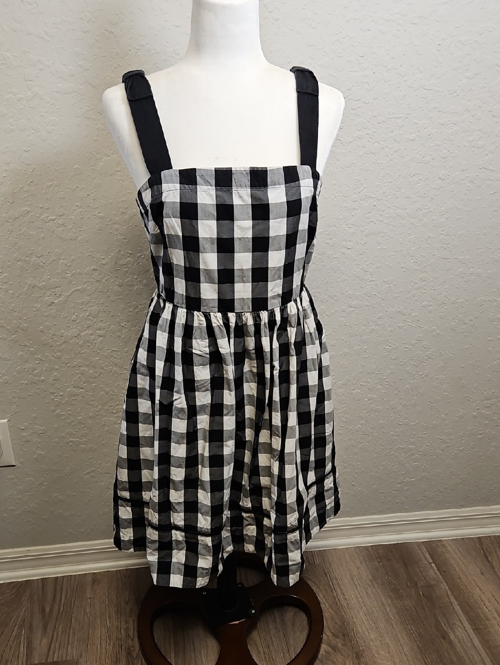Kate Spade New York Broome Street Gingham Dress 100% Cotton Size 6 - Picture 2 of 13